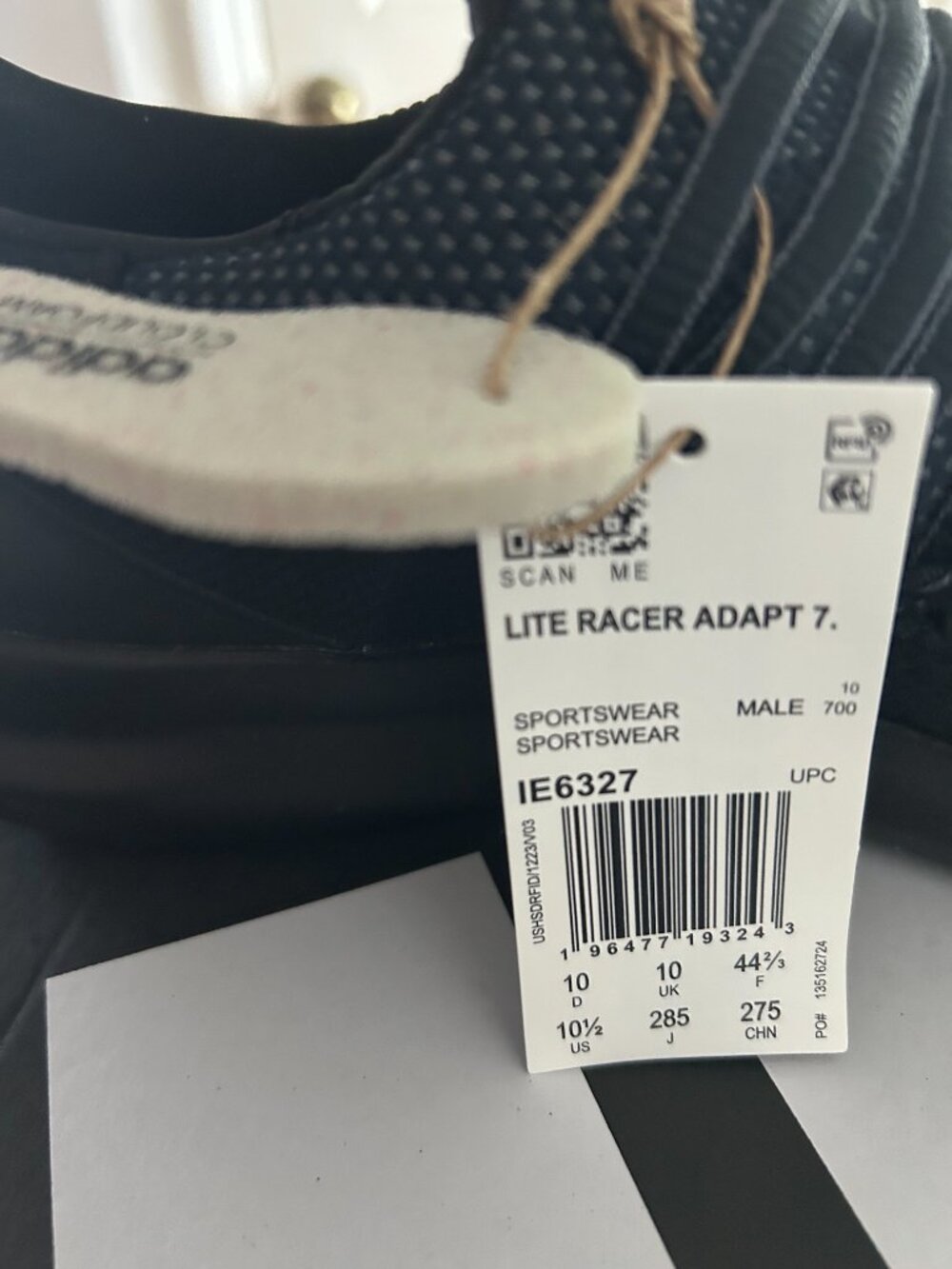 adidas Men's Lite Racer Adapt 7.0 Shoes, Mens 10.5 - Picture 4 of 4